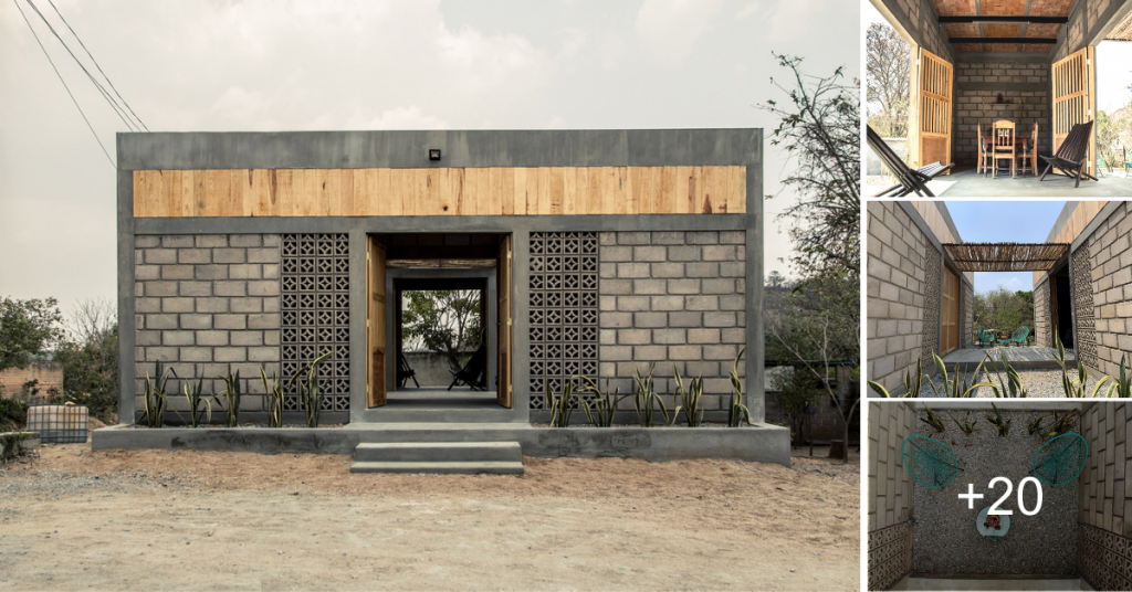 Divided Concrete Block House, Reflect Local Lifestyle